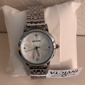 Authentic Invicta Silver Tone Sunflower Watch.